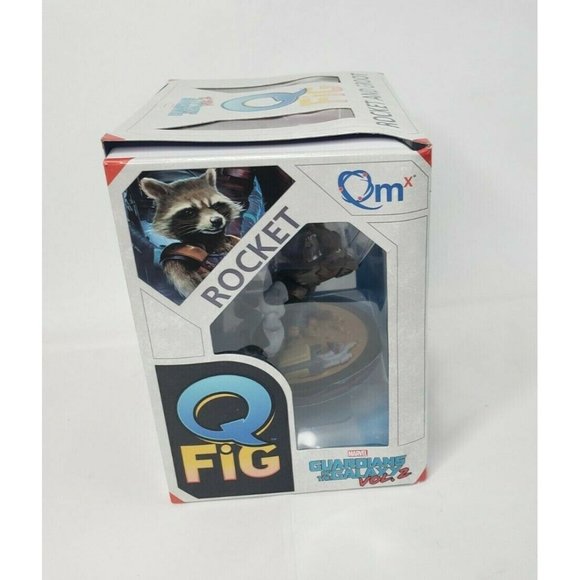 Rocket & Groot Q-Fig by Quantum Mechanix Marvel's Guardians of the Galaxy Figure - Picture 5 of 8